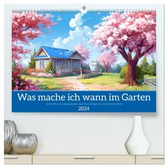 Was mache ich wann im Garten (hochwertiger Premium Wandkalender 2024 DIN A2 quer), Kunstdruck in Hochglanz