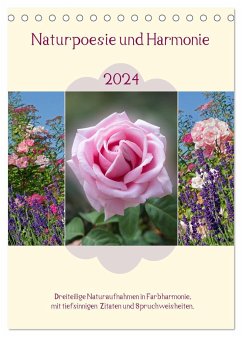 Naturpoesie und Harmonie 2024 (Tischkalender 2024 DIN A5 hoch), CALVENDO Monatskalender - SusaZoom