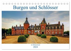 Burgen und Schlösser im Münsterland (Tischkalender 2024 DIN A5 quer), CALVENDO Monatskalender - Michalzik, Paul