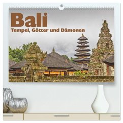 Bali - Tempel, Götter und Dämonen (hochwertiger Premium Wandkalender 2024 DIN A2 quer), Kunstdruck in Hochglanz