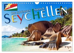 Seychellen - Die schönsten Strände (Wandkalender 2024 DIN A4 quer), CALVENDO Monatskalender