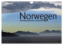 Norwegen atemberaubende Landschaft (Wandkalender 2024 DIN A4 quer), CALVENDO Monatskalender