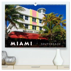 Miami South Beach (hochwertiger Premium Wandkalender 2024 DIN A2 quer), Kunstdruck in Hochglanz