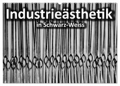 Industrieästhetik in Schwarz-Weiss (Wandkalender 2024 DIN A2 quer), CALVENDO Monatskalender