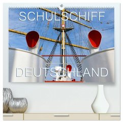 Schulschiff Deutschland in Bremen-Vegesack (hochwertiger Premium Wandkalender 2024 DIN A2 quer), Kunstdruck in Hochglanz