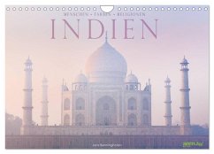 Indien: Menschen ¿ Farben ¿ Religionen (Wandkalender 2024 DIN A4 quer), CALVENDO Monatskalender