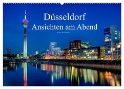 Düsseldorf - Ansichten am Abend (Wandkalender 2024 DIN A2 quer), CALVENDO Monatskalender - Hoffmann, Klaus