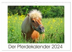 Der Pferdekalender (Wandkalender 2024 DIN A3 quer), CALVENDO Monatskalender