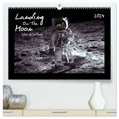 Landing On The Moon Like A Cartoon (hochwertiger Premium Wandkalender 2024 DIN A2 quer), Kunstdruck in Hochglanz