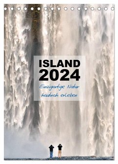 Island 2024 - Einzigartige Natur hautnah erleben (Tischkalender 2024 DIN A5 hoch), CALVENDO Monatskalender - Vonten, Dirk