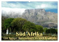 Süd Afrika - vom Krüger Nationalpark bis nach Kapstadt (Wandkalender 2024 DIN A2 quer), CALVENDO Monatskalender