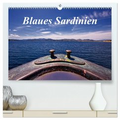Blaues Sardinien (hochwertiger Premium Wandkalender 2024 DIN A2 quer), Kunstdruck in Hochglanz