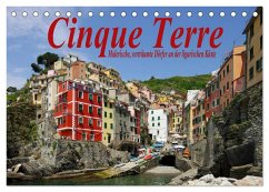Cinque Terre - Malerische, verträumte Dörfer an der ligurischen Küste (Tischkalender 2024 DIN A5 quer), CALVENDO Monatskalender