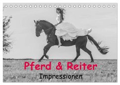 Pferd & Reiter - Impressionen (Tischkalender 2024 DIN A5 quer), CALVENDO Monatskalender