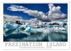 Faszination Island - Landschaftskalender 2024 (Wandkalender 2024 DIN A3 quer), CALVENDO Monatskalender