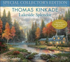 Thomas Kinkade Special Collector's Edition 2024 Deluxe Wall Calendar with Print - Kinkade, Thomas