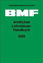 Cover Amtliches Lohnsteuer-Handbuch 2005