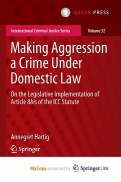Cover Making Aggression a Crime Under Domestic Law
