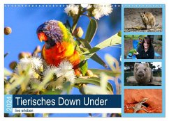 Tierisches Down Under - live erleben (Wandkalender 2024 DIN A3 quer), CALVENDO Monatskalender