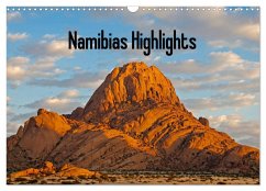Namibias Highlights (Wandkalender 2024 DIN A3 quer), CALVENDO Monatskalender