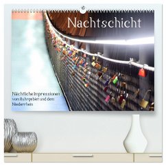 Nachtschicht - Nächtliche Impressionen vom Ruhrgebiet und dem Niederrhein (hochwertiger Premium Wandkalender 2024 DIN A2 quer), Kunstdruck in Hochglanz - Daus, Christine