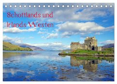 Schottlands und Irlands Westen (Tischkalender 2024 DIN A5 quer), CALVENDO Monatskalender