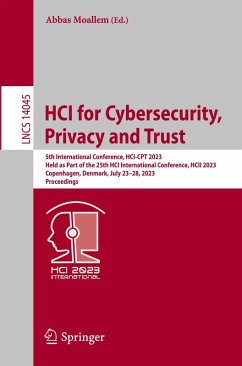 Cover HCI for Cybersecurity, Privacy and Trust