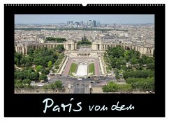 Paris von oben (Wandkalender 2024 DIN A2 quer), CALVENDO Monatskalender