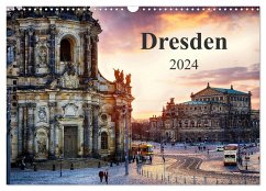 Dresden 2024 / Geburtstagskalender (Wandkalender 2024 DIN A3 quer), CALVENDO Monatskalender