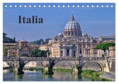 Italia (Tischkalender 2024 DIN A5 quer), CALVENDO Monatskalender
