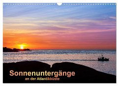 Sonnenuntergänge an der Atlantikküste (Wandkalender 2024 DIN A3 quer), CALVENDO Monatskalender
