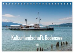 Kulturlandschaft Bodensee - Teil I (Tischkalender 2024 DIN A5 quer), CALVENDO Monatskalender