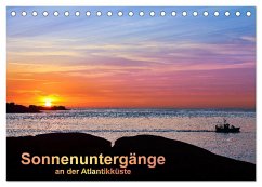 Sonnenuntergänge an der Atlantikküste (Tischkalender 2024 DIN A5 quer), CALVENDO Monatskalender - Benoît, Etienne