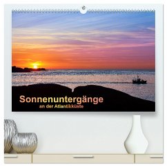 Sonnenuntergänge an der Atlantikküste (hochwertiger Premium Wandkalender 2024 DIN A2 quer), Kunstdruck in Hochglanz