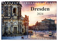 Dresden 2024 / Geburtstagskalender (Tischkalender 2024 DIN A5 quer), CALVENDO Monatskalender