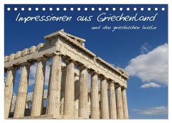 Impressionen aus Griechenland (Tischkalender 2024 DIN A5 quer), CALVENDO Monatskalender - Schulz, Patrick