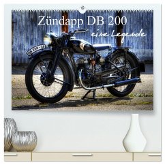 Zündapp DB 200 eine Legende (hochwertiger Premium Wandkalender 2024 DIN A2 quer), Kunstdruck in Hochglanz