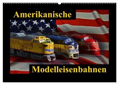 Amerikanische Modelleisenbahnen (Wandkalender 2024 DIN A2 quer), CALVENDO Monatskalender