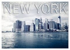 New York (Tischkalender 2024 DIN A5 quer), CALVENDO Monatskalender - Edel-One