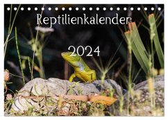 Reptilienkalender 2024 (Tischkalender 2024 DIN A5 quer), CALVENDO Monatskalender