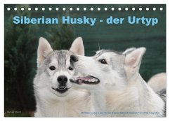 Siberian Husky - der Urtyp (Tischkalender 2024 DIN A5 quer), CALVENDO Monatskalender - Ebardt, Michael