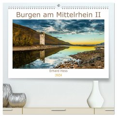 Burgen am Mittelrhein II (hochwertiger Premium Wandkalender 2024 DIN A2 quer), Kunstdruck in Hochglanz