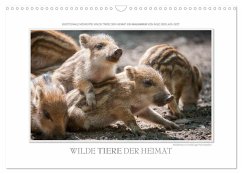 Emotionale Momente: Wilde Tiere der Heimat. (Wandkalender 2024 DIN A3 quer), CALVENDO Monatskalender