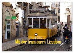 Mit der Tram durch Lissabon (Wandkalender 2024 DIN A2 quer), CALVENDO Monatskalender - Löwe, Karsten