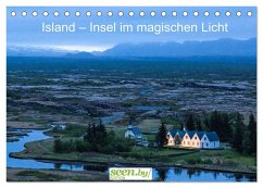 Island ¿ Insel im magischen Licht (Tischkalender 2024 DIN A5 quer), CALVENDO Monatskalender