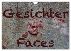 Gesichter ¿Faces (Wandkalender 2024 DIN A4 quer), CALVENDO Monatskalender