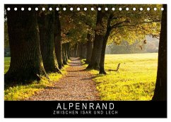 Alpenrand zwischen Isar und Lech (Tischkalender 2024 DIN A5 quer), CALVENDO Monatskalender