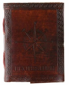 Compass Leather Journal Medium