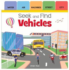 Seek and Find: Vehicles: Early Learning Board Books with Tabs - Wonder House Books