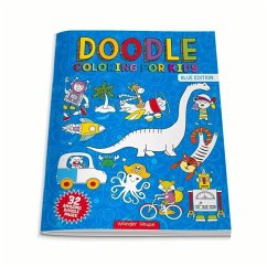 Doodle Coloring for Kids: Blue Edition - Wonder House Books